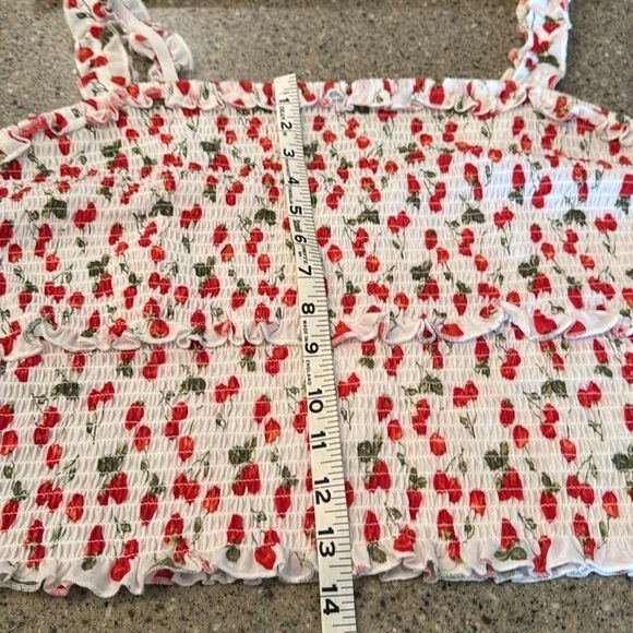 RUE21 Smocked Cherry Print Top *NEW* - Picture 11 of 11